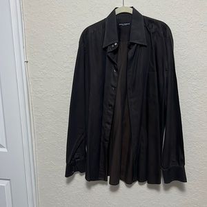 Brown dolce & Gabbana dress shirt.